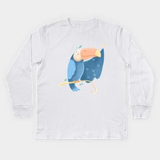 Toucan watercolor hand drawn Kids Long Sleeve T-Shirt